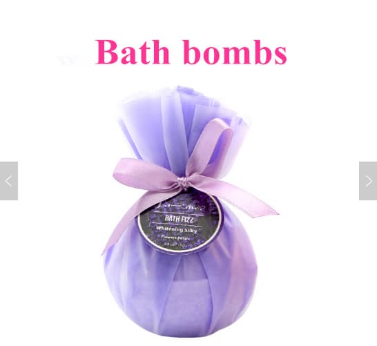 Ball Shape and all natural Ingredients bath bombs Accept Log